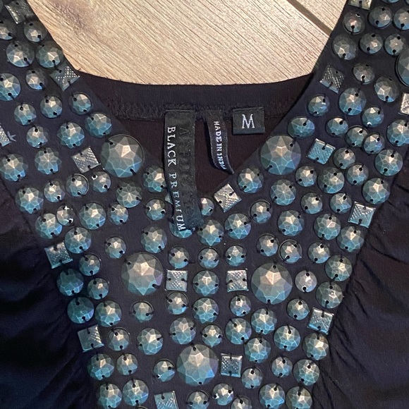 AFFLICTION DRESS BLACK PREMIUM STUDDED TANK STYLE Size (M) - Picture 3 of 6